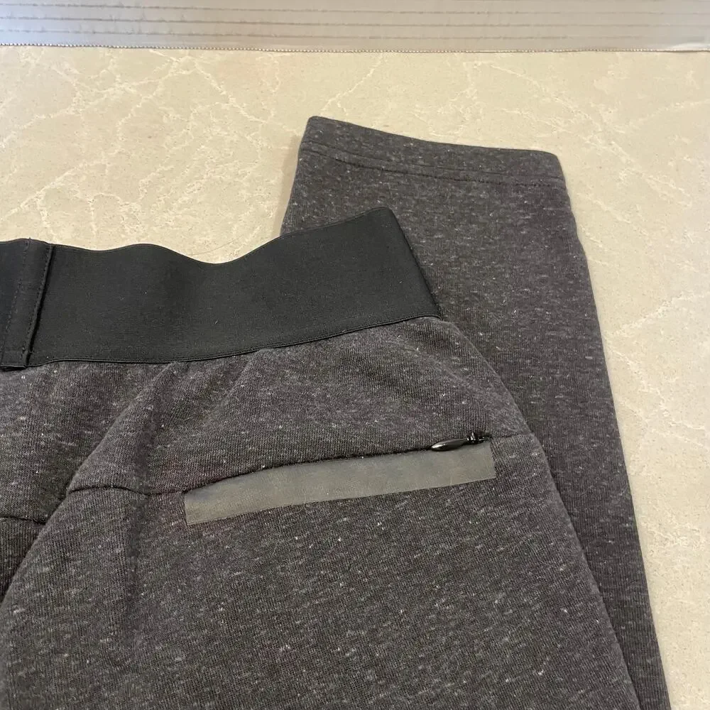 Adidas men's jogger pants charcoal Small elastic waist lounge casual outdoors